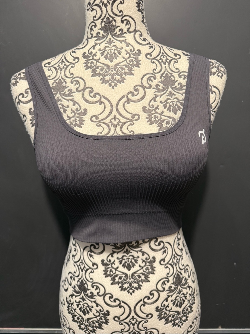 Peloton grey sports bra